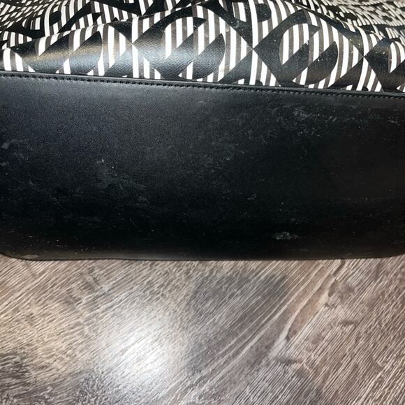 Henri Bendel Black and White Tote Bag Vintage HTF - Picture 7 of 11